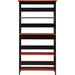 Cherry/Black Oxford Bookcase with Drawer (5 Tier)