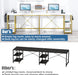 95″ Reversible L-Shaped Desk with Storage and Accessories