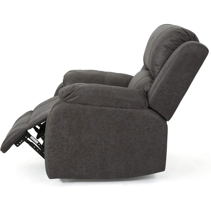 Michelle Gliding Recliner in Slate and Black