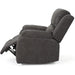 Michelle Gliding Recliner in Slate and Black
