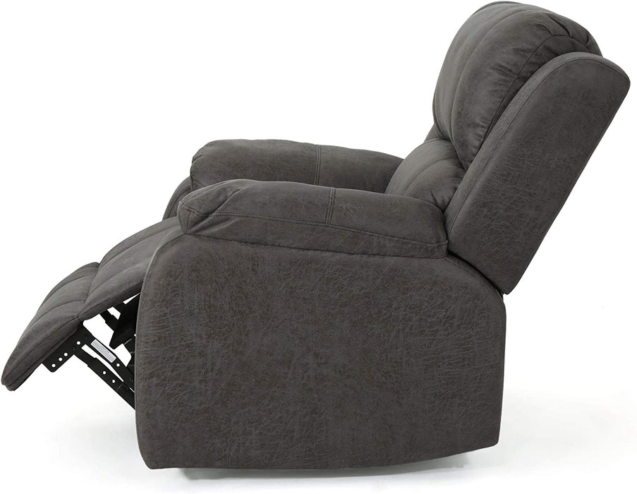 Michelle Gliding Recliner in Slate and Black