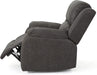 Michelle Gliding Recliner in Slate and Black