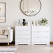 Modern 4 Drawer Dresser, White, Clothing Organizer