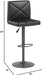 Counter Height Swivel PU Leather Barstools, Set of 2