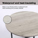 Natural Grey Oak Rustic round Coffee Table
