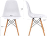 White Mid-Century DSW Chairs