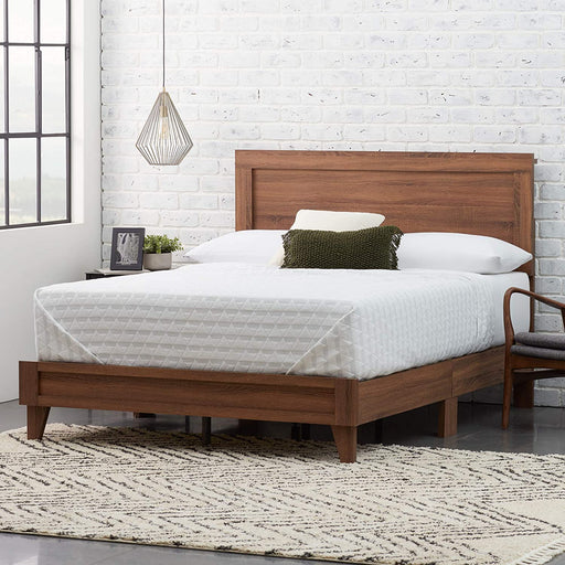 Delta Queen Wood Platform Bed Frame with Headboard