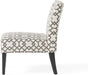 Grey Geometric Accent Chair by Christopher Knight Home