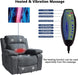 Linen Power Lift Recliner with Massage & Heat