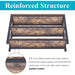 Rustic 3-Tier Sofa Console Table (47″)