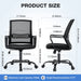 Ergonomic Mid-Back Office Chair with Lumbar Support