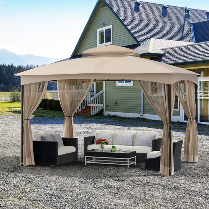 Garden 12 Ft. W X 10 Ft. D Steel Patio Gazebo