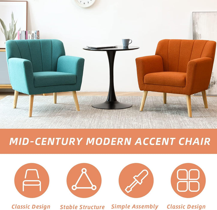 Comfy Mid Century Modern Accent Chair