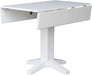 Square Dual Drop Leaf Dining Table, 36", White