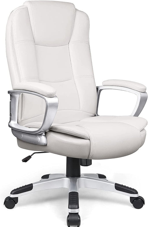 Ergonomic White Chair for Long Seating Time