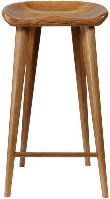 Set of 4 Contemporary Carved Wood Barstool