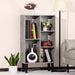 Small Rustic Grey Bookshelf with Legs