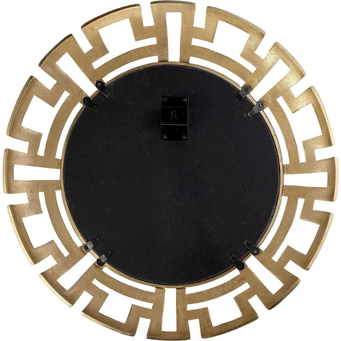 Gold Tribal round Mirror, Contemporary Style