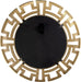 Gold Tribal round Mirror, Contemporary Style