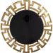 Gold Tribal round Mirror, Contemporary Style