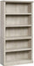 Chalked Chestnut Bookcase with 5 Shelves