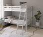 Solid Wood Twin Bunk Bed, White
