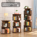 360 Rotating Small Corner Bookshelf for Small Spaces