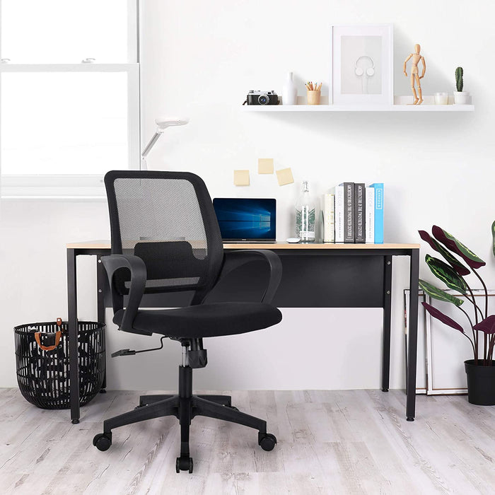Ergonomic Black Mesh Office Chair with Lumbar Support
