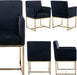 Set of 6 Velvet Dining Chairs with Arm