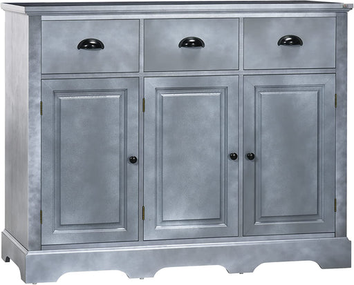 Cool Gray Kitchen Buffet Cabinet