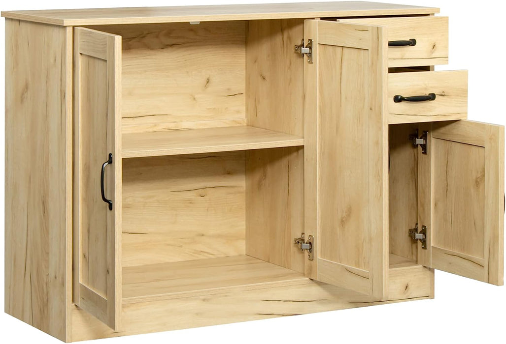 Wood Buffet Sideboard Server Storage Cabinet