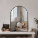 Metal Frame Arched Full Length Wall Mirror for Bathroom