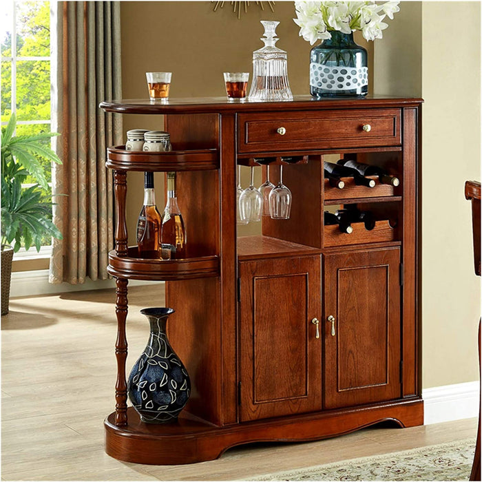 Black Walnut Buffet Server with Cabinets