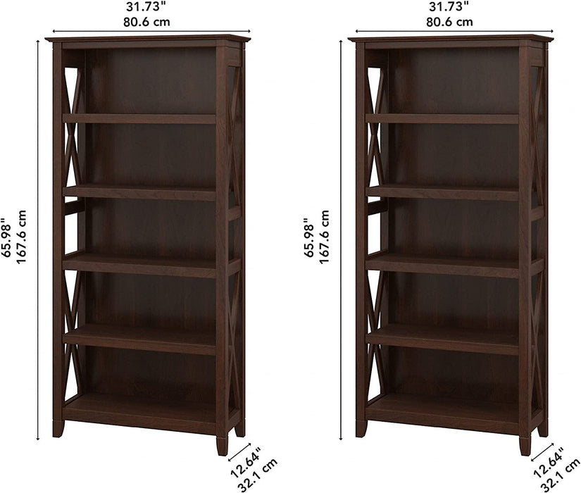 Bing Cherry Bookcase Set by Bush Furniture