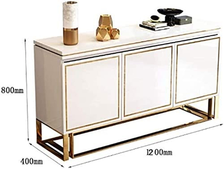 Wood Buffet Storage Cabinet Living Room Sideboard