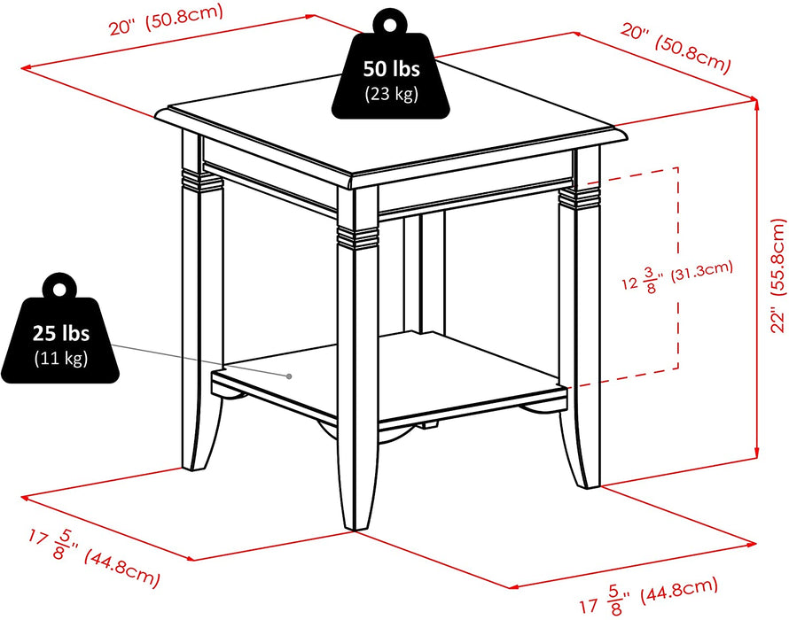 Cappuccino Nolan Occasional Table