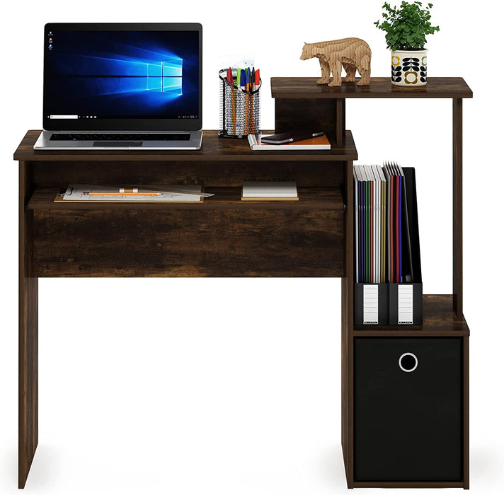 Amber Pine/Black Econ Writing Desk