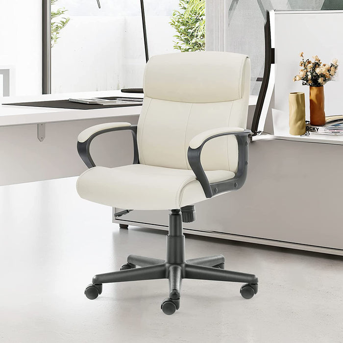 Ergonomic PU Leather Swivel Office Chair