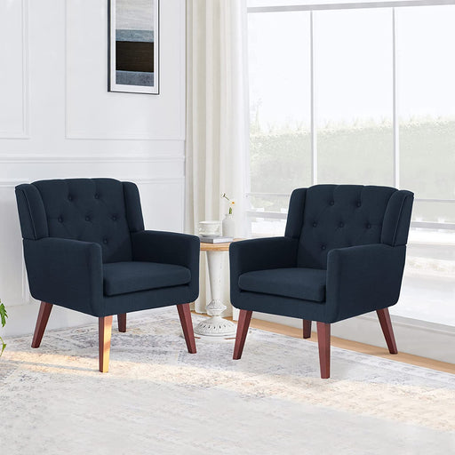 Comfy Button-Tufted Accent Chairs for Living Room