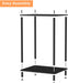 Industrial 2-Tier Nightstands Set of 2, Black