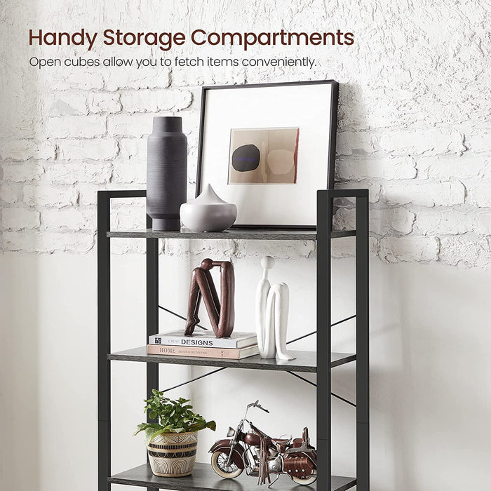 4-Tier Bookshelf for Home or Office