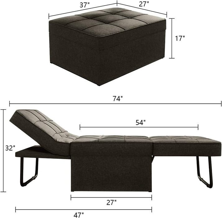 Multi-Function Sofa Bed Ottoman for Small Spaces