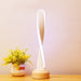 RGB Desk Lamp, Wood Table Lamp with 7 Colors