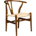 Hans Wegner Woven Seat Chair, Walnut/Natural