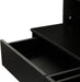 Large Vanity Set with 10 Lights Bulbs, 2 Drawers (Black)