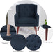 Button-Tufted Accent Chair for Comfy Living Room