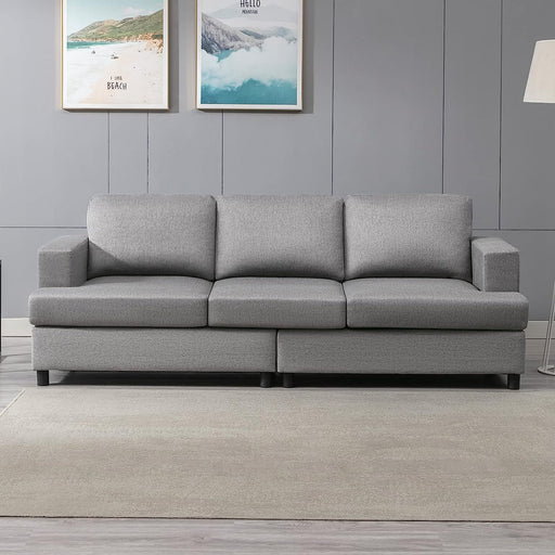 Light Grey Oversized Sectional Sofa