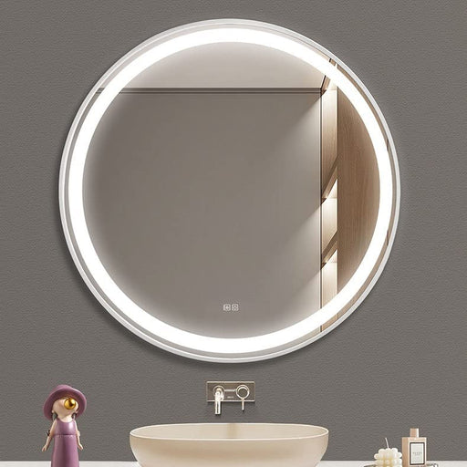 Smart Bathroom Mirror with Black Metal Frame