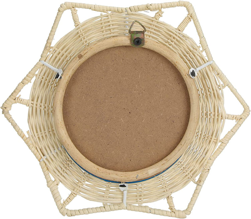 Handwoven Rattan round Wall Mirror