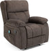 Lindale Massage Recliner, Brown + Black